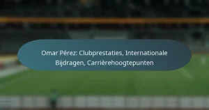 Omar Pérez: Clubprestaties, Internationale Bijdragen, Carrièrehoogtepunten